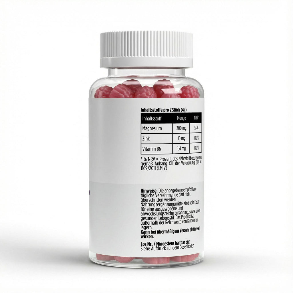 Magnesium + Zink + B6 Gummies - 60 Stk.