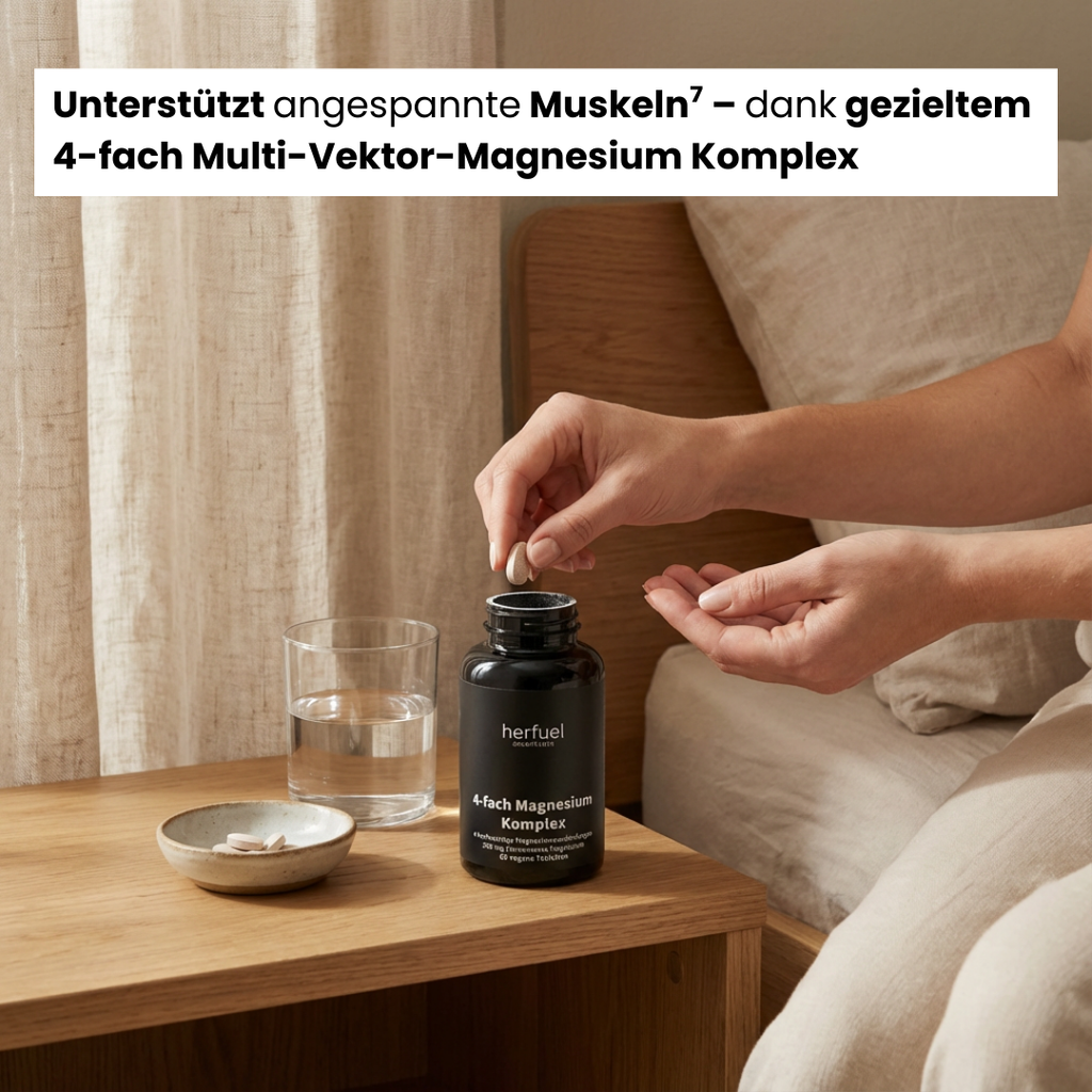 Magnesium 4fach Komplex - 60 vegane Tabletten