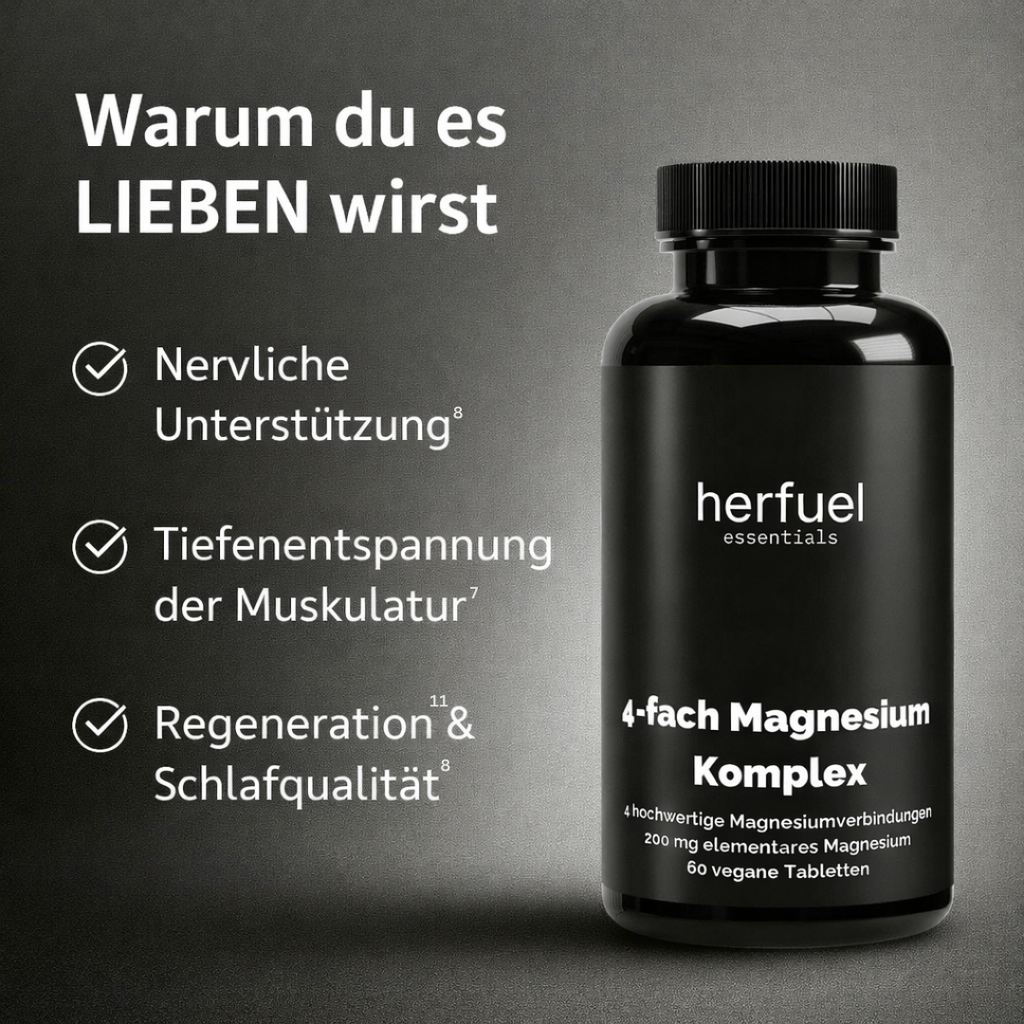 Magnesium 4fach Komplex - 60 vegane Tabletten