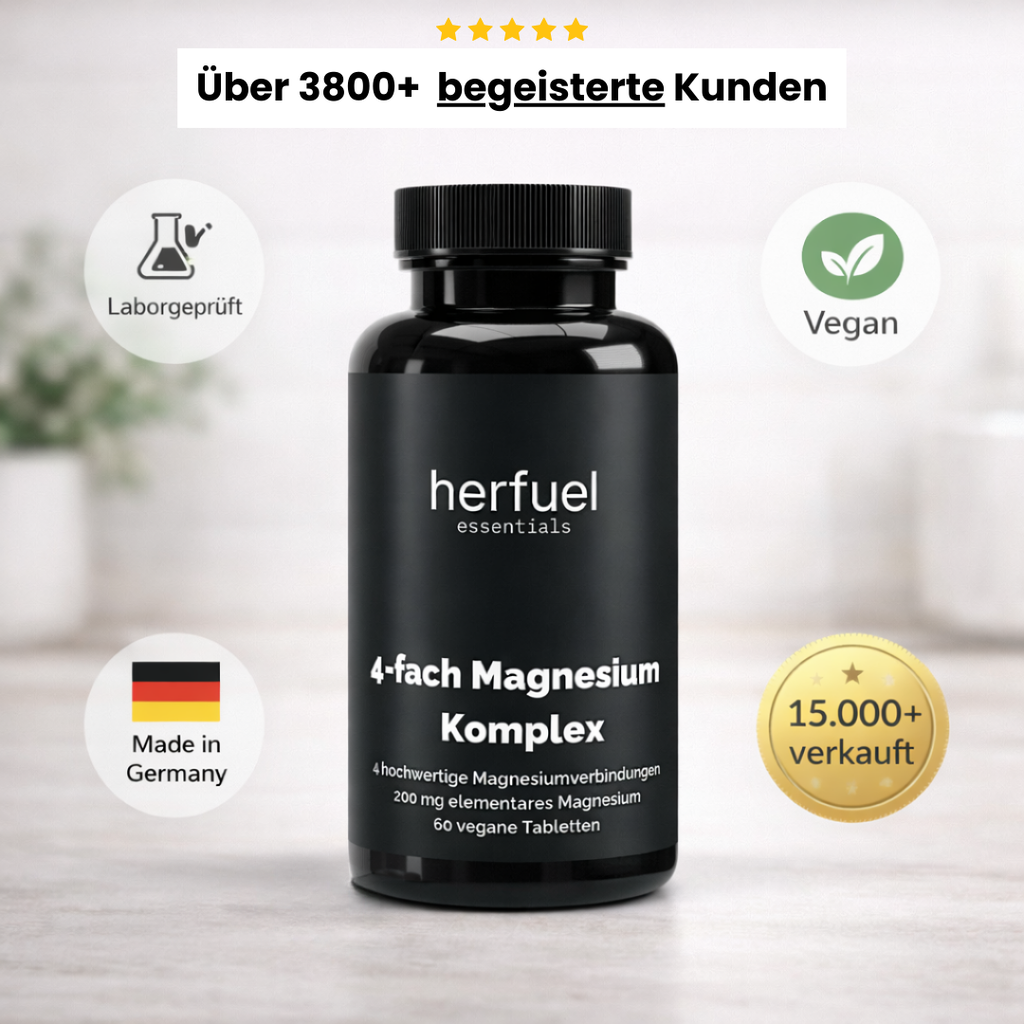 Magnesium 4fach Komplex - 60 vegane Tabletten