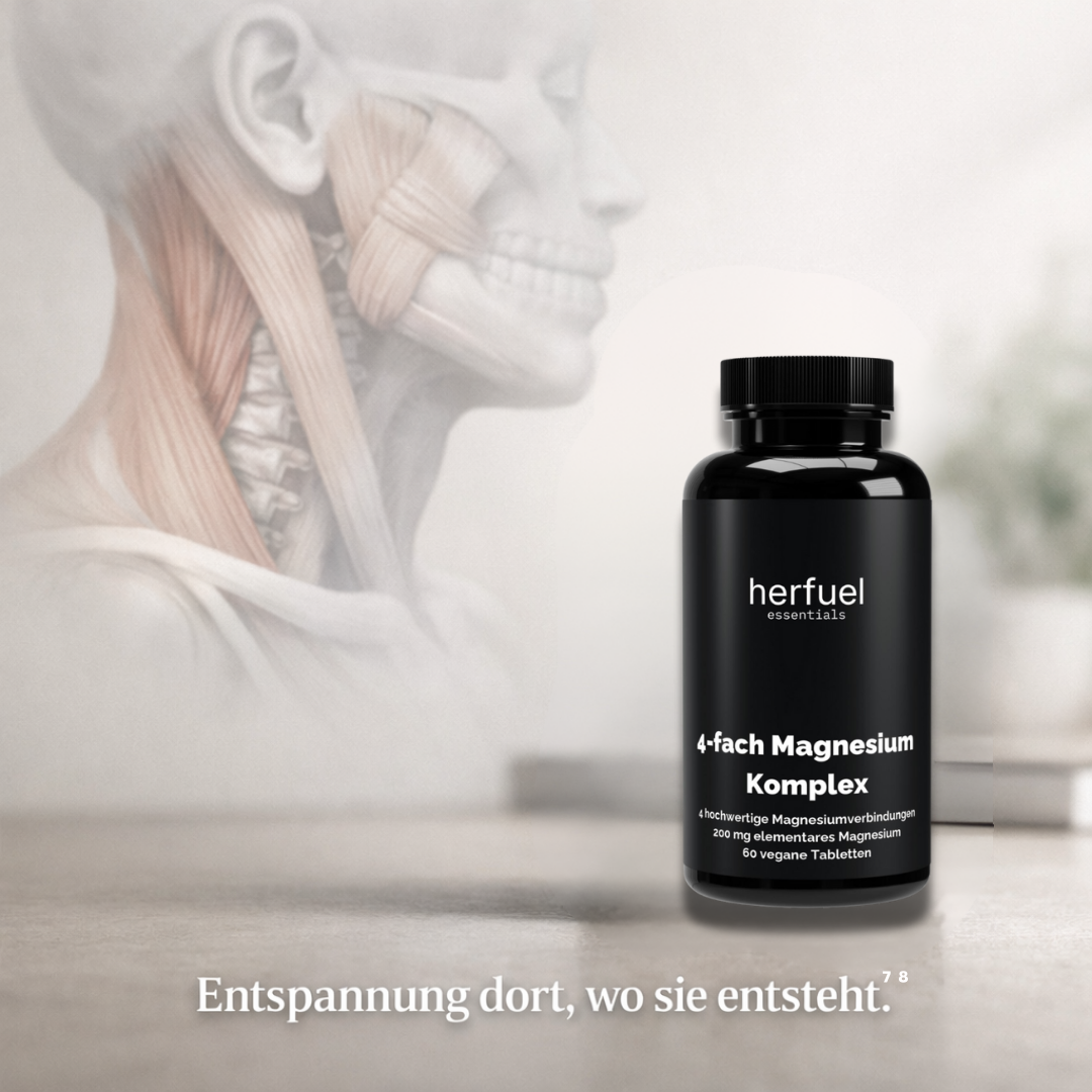 Magnesium 4fach Komplex - 60 vegane Tabletten