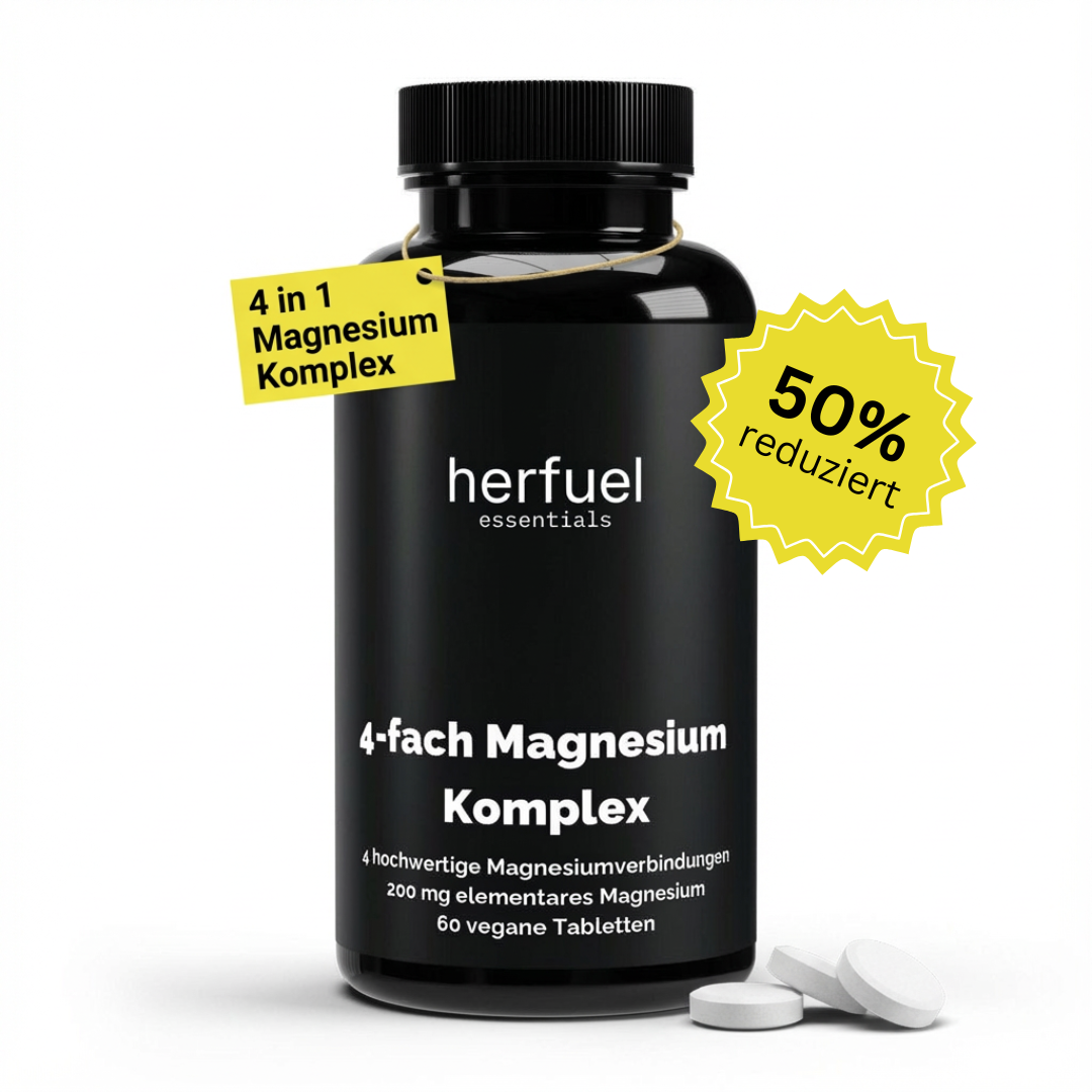 Magnesium 4fach Komplex - 60 vegane Tabletten