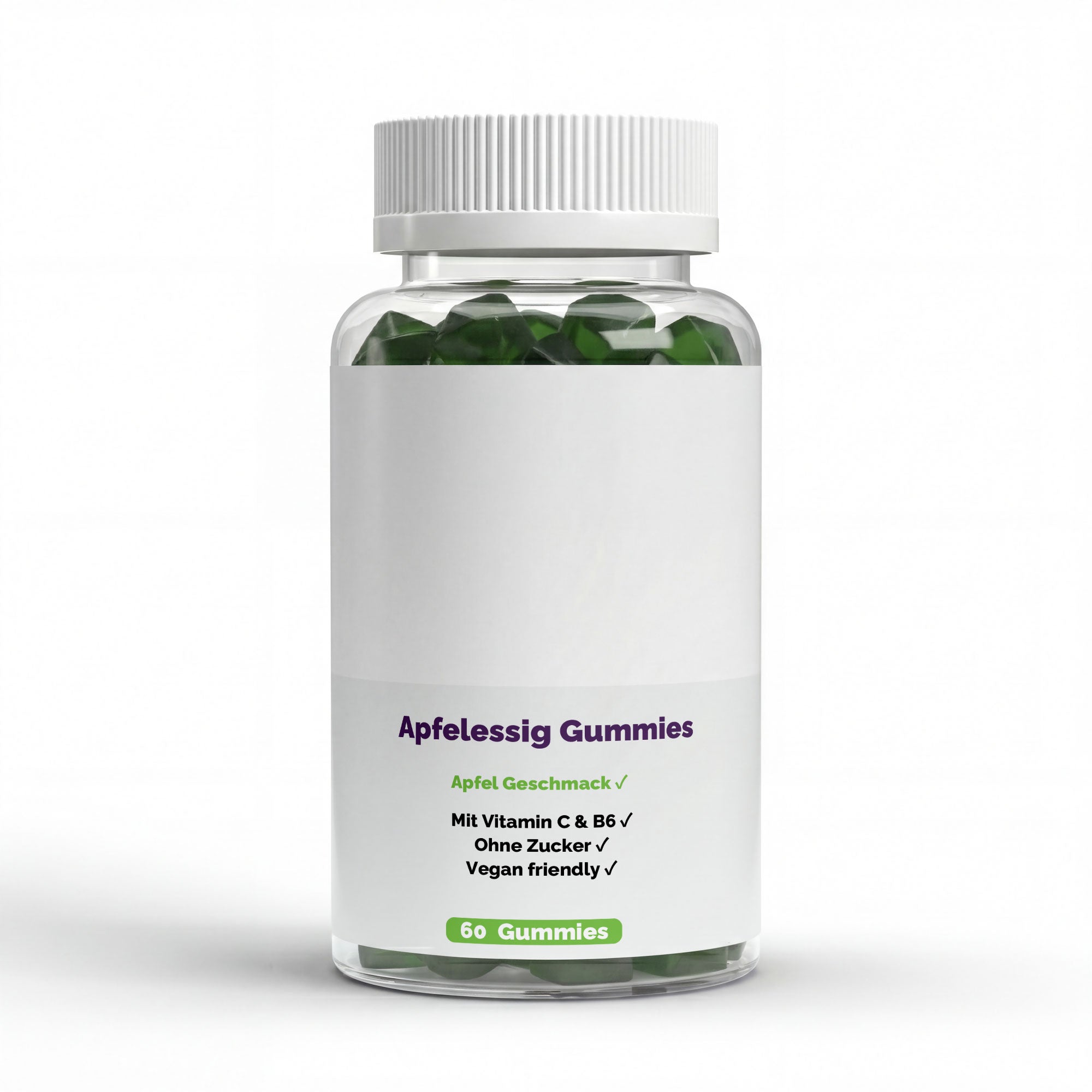 Apfelessig + C + B6 + Chrom Gummies - 60 Stk